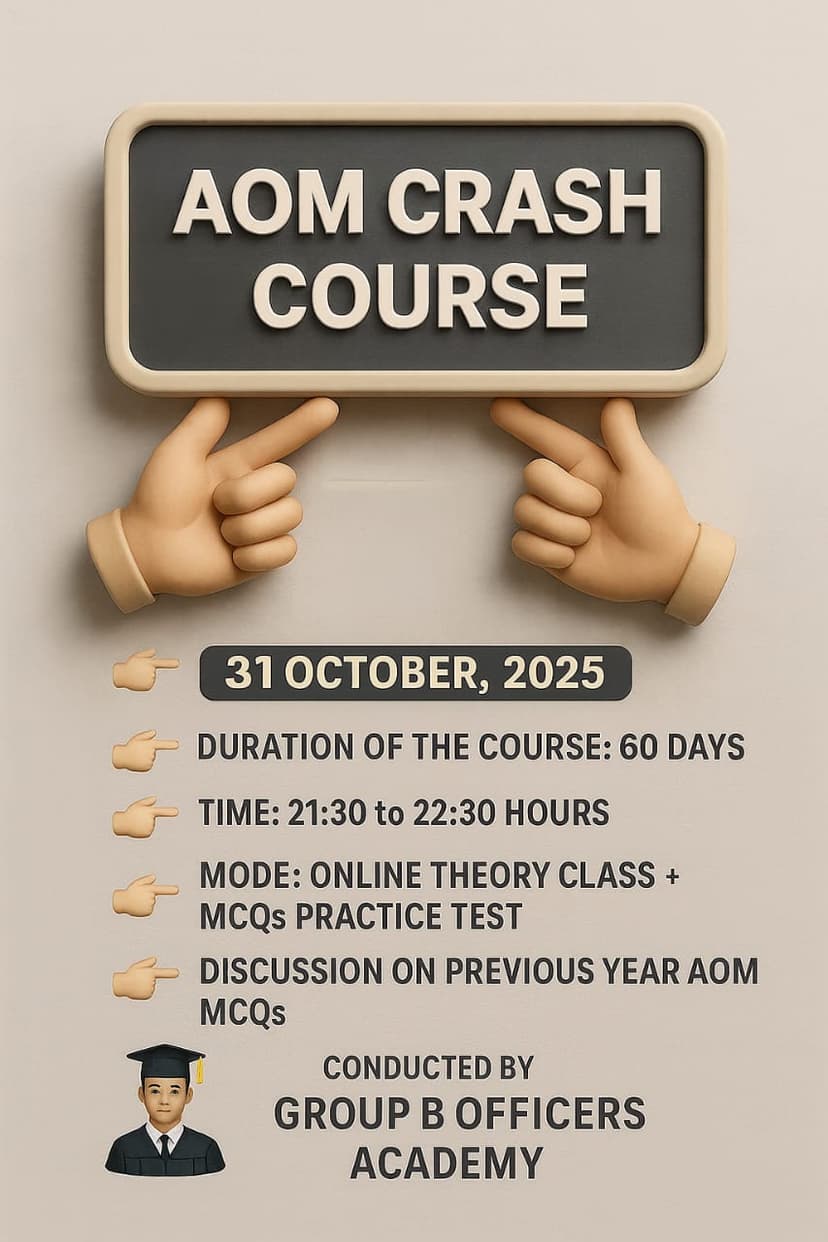 Expert Guidance - Group B Officers Academy